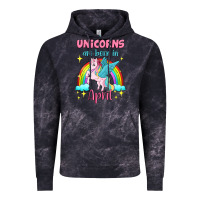 Cloud Black unicorns are born in april Vintage Hoodie - Jasminsmagicworld