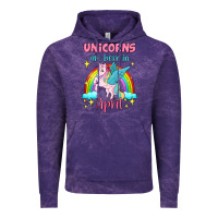 Cloud Purple unicorns are born in april Vintage Hoodie - Jasminsmagicworld