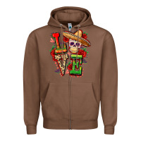 Chestnut Cinco de mayo love Zipper Hoodie - FaDigitalArtStudio