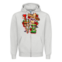 Dove Grey Cinco de mayo love Zipper Hoodie - FaDigitalArtStudio