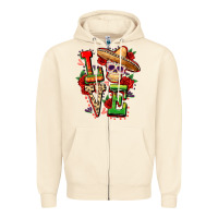 Sandshell Cinco de mayo love Zipper Hoodie - FaDigitalArtStudio