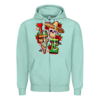 Seafoam Cinco de mayo love Zipper Hoodie - FaDigitalArtStudio