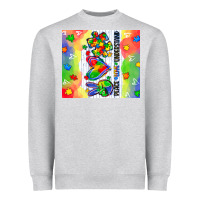 Heather Grey peace love understand Heavyweight Sweatshirt - CowGirlArtShop