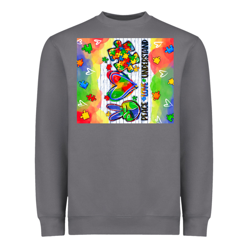 Peace Love Understand Heavyweight Sweatshirt by CowGirlArtShop | Teevron