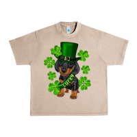 French Oak st. patrick's day lucky dachshund puppy Urban Heavy Tee - RanaPortraitStore