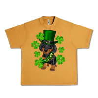 Peanut Butter st. patrick's day lucky dachshund puppy Urban Heavy Tee - RanaPortraitStore