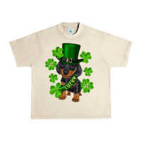 Sandshell st. patrick's day lucky dachshund puppy Urban Heavy Tee - RanaPortraitStore