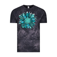 Cloud Black winter sunflower Vintage Tee - Jasminsmagicworld