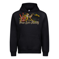 Black peace love hockey Urban Hoodie - RacoonDesign