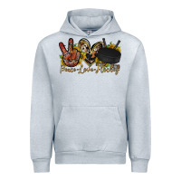 Peace Love Hockey Urban Hoodie | Teevron