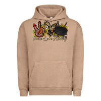 Pigment Burro peace love hockey Urban Hoodie - RacoonDesign