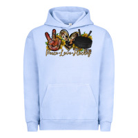Pigment Grape Ice peace love hockey Urban Hoodie - RacoonDesign