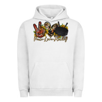Pigment Lunar Rock peace love hockey Urban Hoodie - RacoonDesign