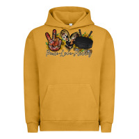 Pigment Peanut Butter peace love hockey Urban Hoodie - RacoonDesign