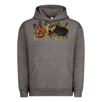 Pigment Tornado peace love hockey Urban Hoodie - RacoonDesign