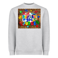 Heather Grey think before you judge Heavyweight Sweatshirt - CowGirlArtShop