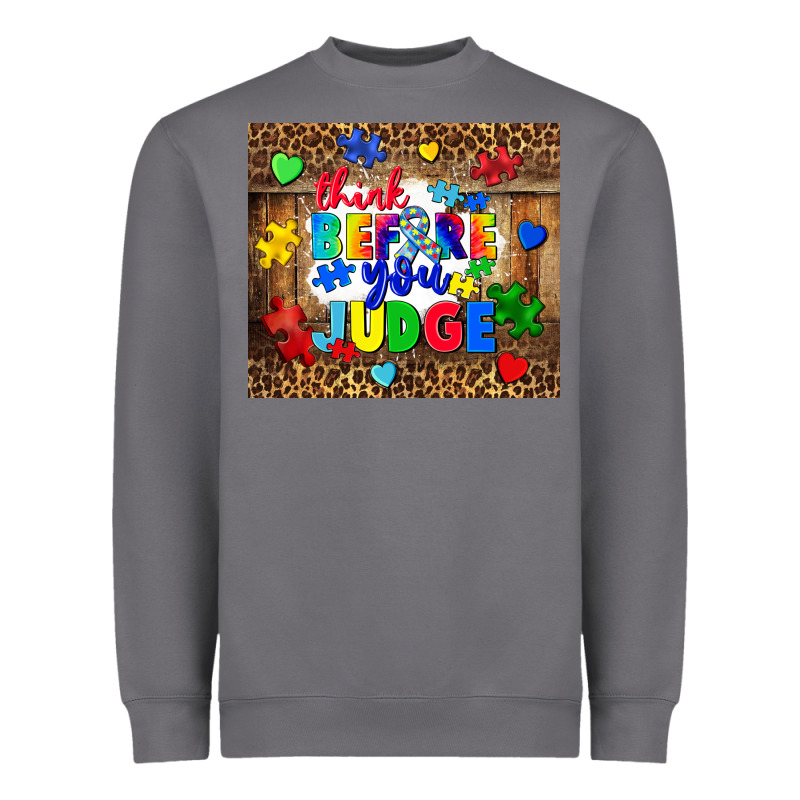 Think Before You Judge Heavyweight Sweatshirt by CowGirlArtShop | Teevron