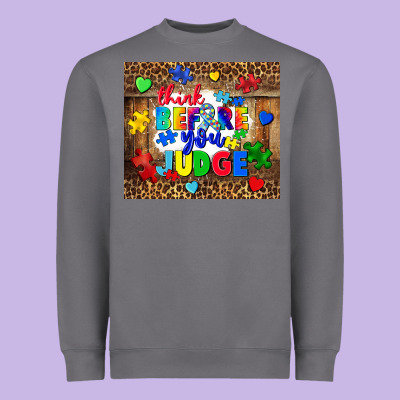 Think Before You Judge Heavyweight Sweatshirt Designed By Cowgirlartshop