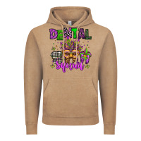Vintage Coffee dental squad mardi gras teeth Vintage Hoodie - Jasminsmagicworld
