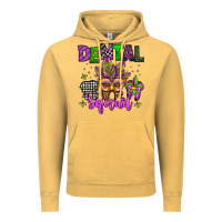 Vintage Mustard dental squad mardi gras teeth Vintage Hoodie - Jasminsmagicworld