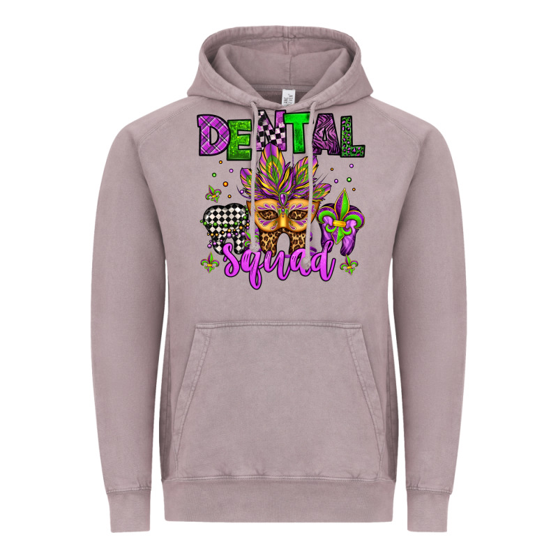 Dental Squad Mardi Gras Teeth Vintage Hoodie by Jasminsmagicworld | Teevron