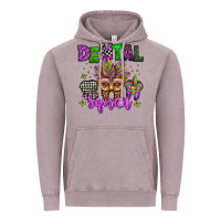 Vintage Zinc dental squad mardi gras teeth Vintage Hoodie - Jasminsmagicworld