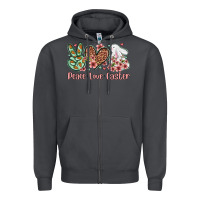 Smoke Easter Day Peace love Easter Zipper Hoodie - OliviaCreatesArt