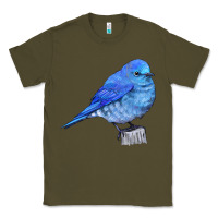 Army Green Mountain Bluebird Classic Tee - LillyAllenDesigns
