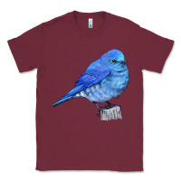 Burgundy Mountain Bluebird Classic Tee - LillyAllenDesigns