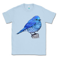 Dusty Blue Mountain Bluebird Classic Tee - LillyAllenDesigns