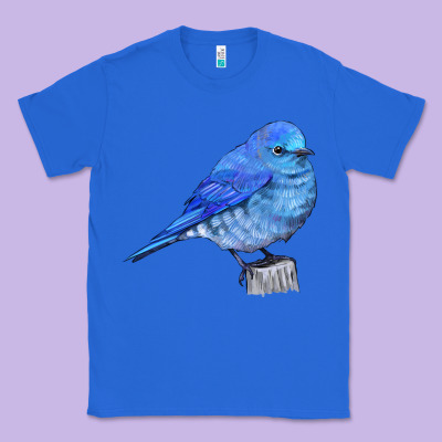 Mountain Bluebird Classic Tee Designed By Lillyallendesigns