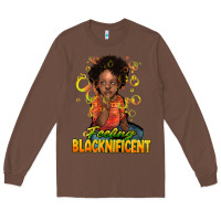 Chestnut feeling blacknificent Long Sleeve Tee - NancyCooperArtShop