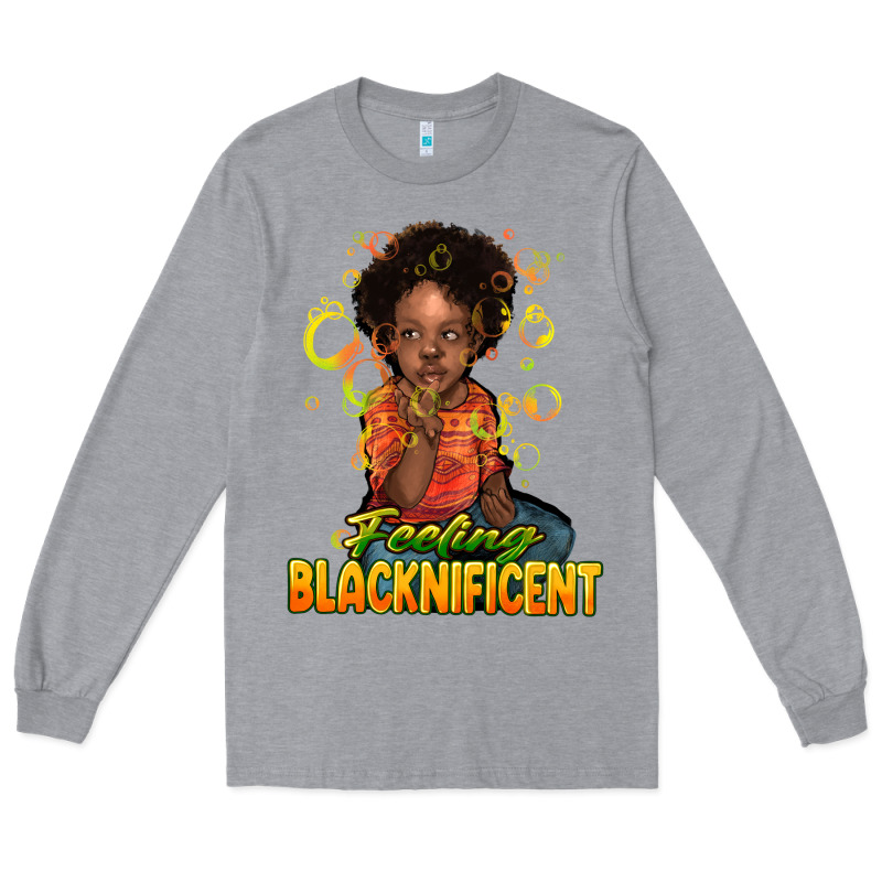 Feeling Blacknificent Long Sleeve Tee by NancyCooperArtShop | Teevron