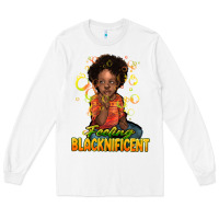 White feeling blacknificent Long Sleeve Tee - NancyCooperArtShop