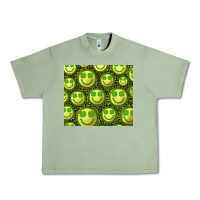 Oil Green st. patrick's day lucky face Urban Heavy Tee - RanaPortraitStore