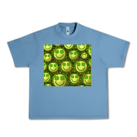 Pebble Blue st. patrick's day lucky face Urban Heavy Tee - RanaPortraitStore