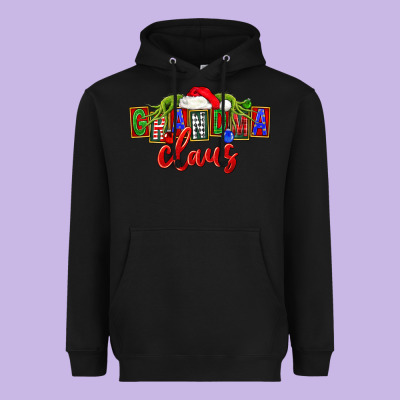 Christmas Grandma Claus Heavyweight Hoodie Designed By Fadigitalartstudio