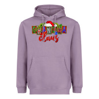 Lavender Christmas Grandma Claus Heavyweight Hoodie - FaDigitalArtStudio