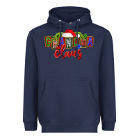 Navy Christmas Grandma Claus Heavyweight Hoodie - FaDigitalArtStudio