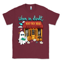 Burgundy when in doubt go to the bookstore Classic Tee - Artiststas