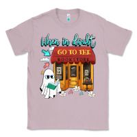 Lilac when in doubt go to the bookstore Classic Tee - Artiststas