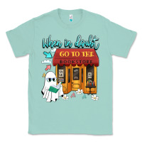 Seafoam when in doubt go to the bookstore Classic Tee - Artiststas