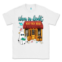 White when in doubt go to the bookstore Classic Tee - Artiststas