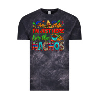 Cloud Black I'm just here for the nachos Vintage Tee - RanaPortraitStore