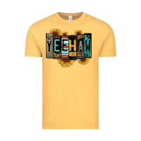 Vintage Mustard yeehaw license plate letters Vintage Tee - Jasminsmagicworld