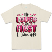 Bone he loved us first 1 john 4 19 Premium Tee - MaliasSmallBusiness