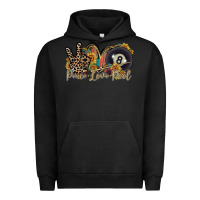 Pigment Black peace love pool Urban Hoodie - RacoonDesign
