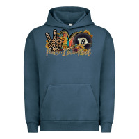 Pigment Midnight Navy peace love pool Urban Hoodie - RacoonDesign