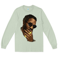 Matcha black man Long Sleeve Tee - NancyCooperArtShop