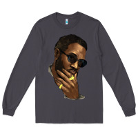 Smoke black man Long Sleeve Tee - NancyCooperArtShop